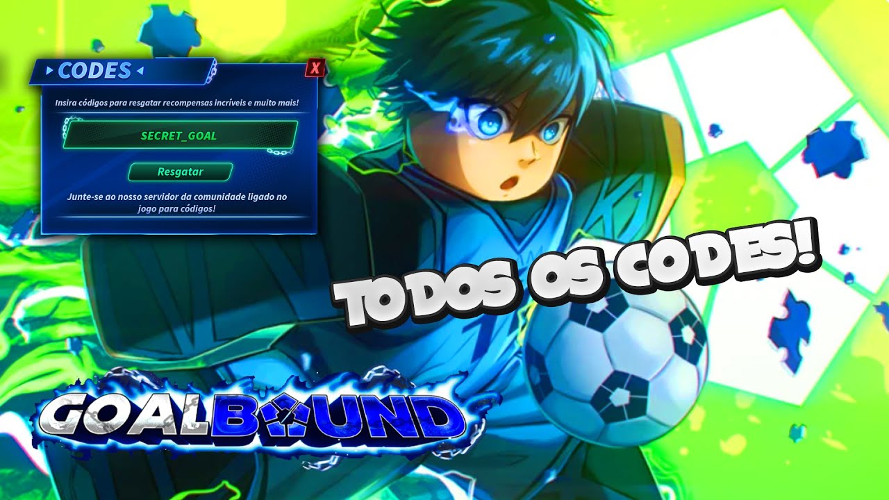 CORRE!! TODOS OS CÓDIGO DO GOALBOUND - ROBLOX - YouTube