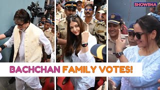 Amitabh Bachchan, Aishwarya Rai Bachchan, Sonakshi Sinha & MORE Step Out To Vote I Elections 2024