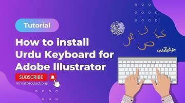 How to install Urdu Keyboard for Adobe illustrator? | Urdu typography | mmat productions