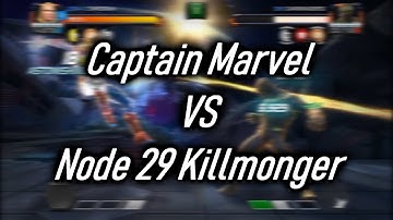 Captain Marvel Destroys Node 29 Killmonger - Marvel Contest Of Champions