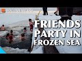 People warming up the frozen sea by swimming in it - Documentary about Ice Swimmer Mikko