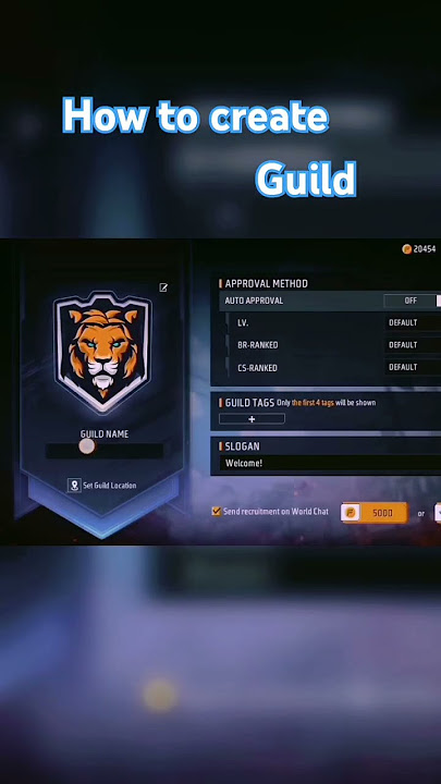 Free fire how to create guide #freefire #shots #guildtest #guild
