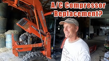 M4900 Kubota A/C Compressor Replacement