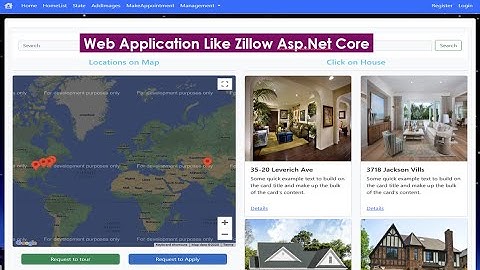 ASP.Net Core Website like Zillow for Real Estate Agent using Google API