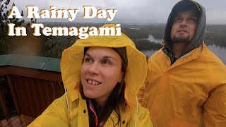 A Rainy Day In TEMAGAMI | Fire Tower & Finlayson Point PP
