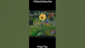Wild rift fizz |Gragas player drank too much coffee jumped away from me | Funny | Fried Fizz #Shorts