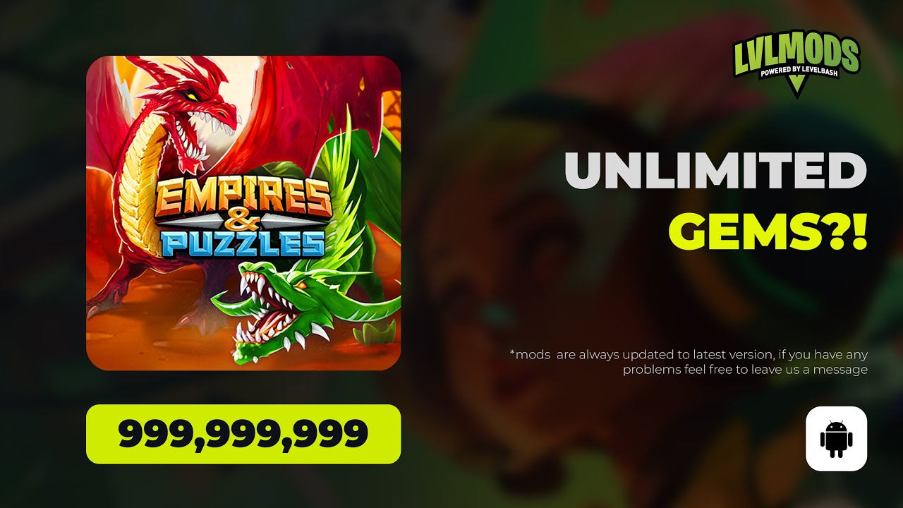 Empires and Puzzles 59.0.0 Mod APK Unlimited Gems Fast & Safe YouTube