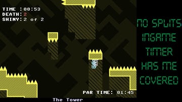 VVVVVV - Tower - All Trinkets (1:32)