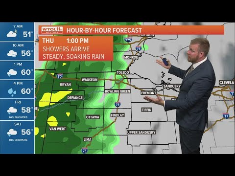 Widespread rain arrives Thursday morning through rest of week | WTOL 11 ...
