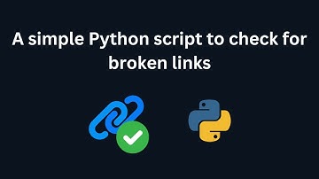 A simple Python script to check for broken links