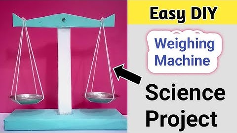 Working Weighing Scale Model ⚖️ |Science Project | School Exhibition Idea