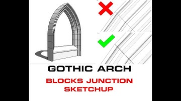 SKETCHUP - 3D Model Architecture | GOTHIC ARCH Tutorial