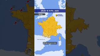 Weather from Thursday 10 to Saturday 12 April 2025