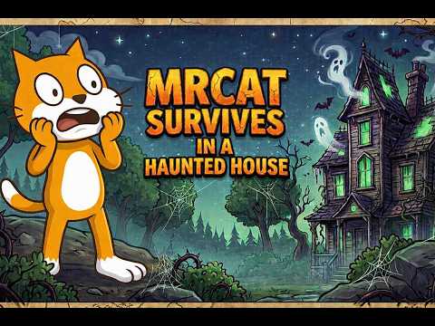 MrCat survives in a haunted house #hauntedhouse