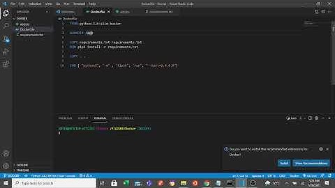 Build and Run Basic Flask and Database using Docker