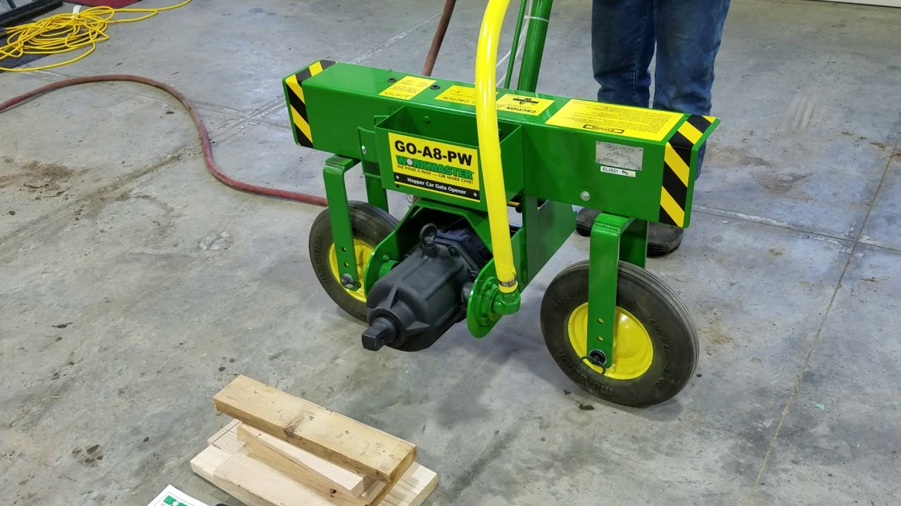 Rail car gate opener