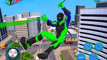Flying Spider Robot Hero Street Gangster City Fight Android Gameplay