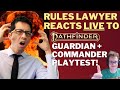 Rules Lawyer and SwingRipper REACT LIVE to Pathfinder's new Guardian + Commander classes!