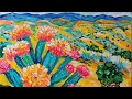 Cactus Bloom #shortsvideo #shorts #cactus #timelapsart #landscapepainting