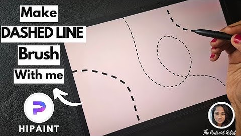 Easy Dash Line Brush | Step by step Hipaint Tutorial for beginners