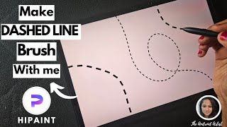 Easy Dash Line Brush | Step by step Hipaint Tutorial for beginners