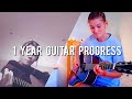 My One Year Acoustic Fingerstyle Guitar Progress (SELF-TAUGHT using YOUTUBE)