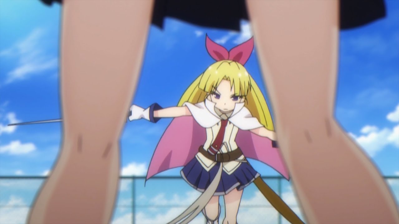 Busou Shoujo Machiavellianism - Rooftop Fight [Senpai Edit] - YouTube