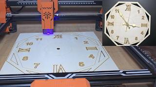 Watch the complete process of designing, laser cutting, and assembling this elegant wooden wallclock