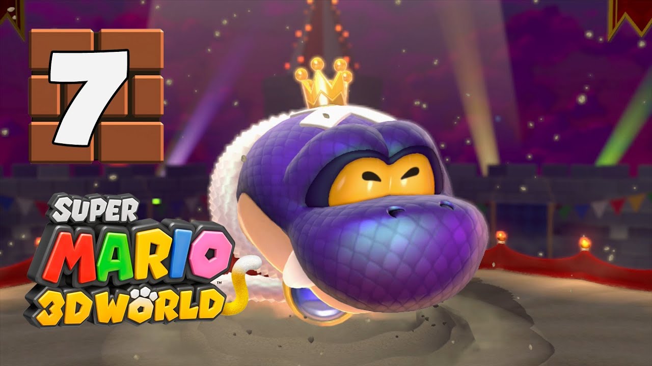 Let's Play Super Mario 3D World (Wii U Gameplay) - Part 7: My Dinner with Hisstocrat