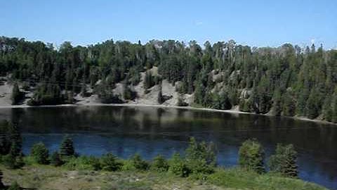 Nipigon river bridge, Gapen pool, up to Lake Helen