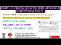 ESIC GOVERNMENT JOB 2024 | TEACHING FACULTY | SALARY - 200000 PM/- | TOTAL VACANCY - 100 |