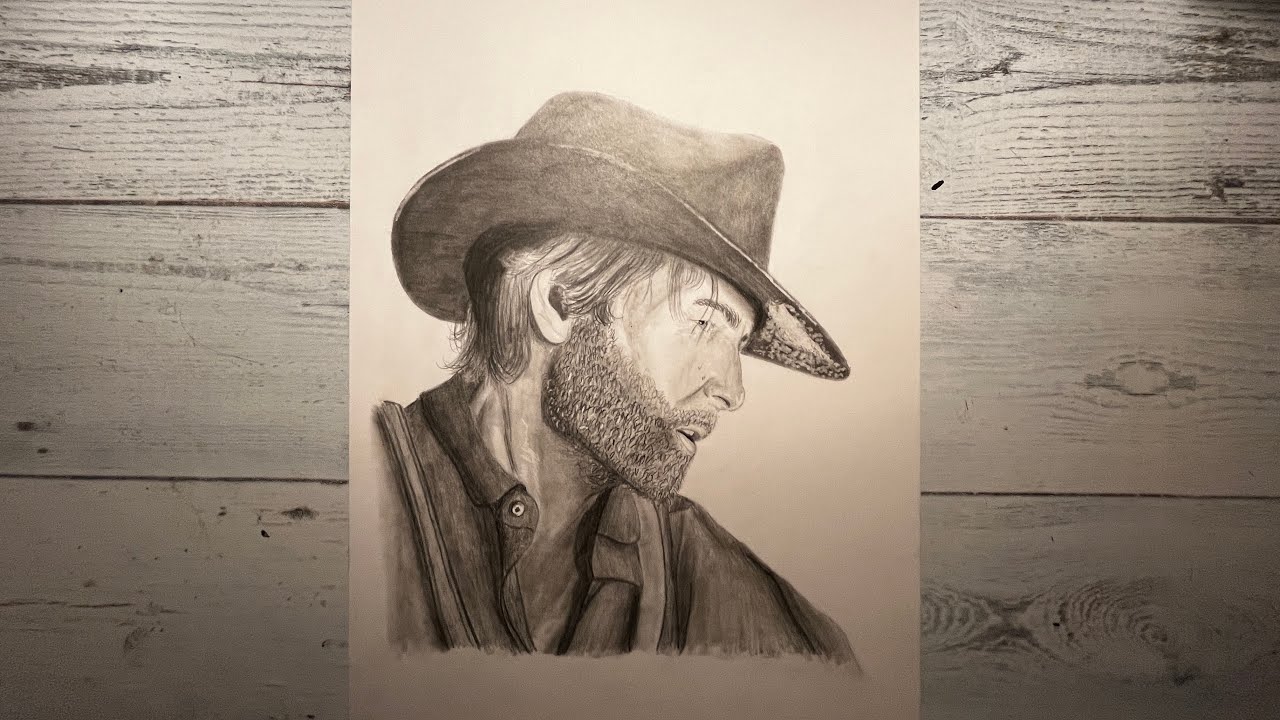 Drawing Arthur Morgan RDR2: A Time-Lapse Art Journey - YouTube