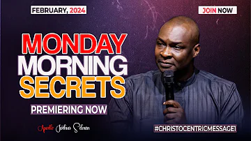 MONDAY SECRETS, 26TH FEBRUARY 2024 - Apostle Joshua Selman Commanding Your Morning