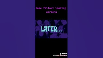 Some fallout loading screens