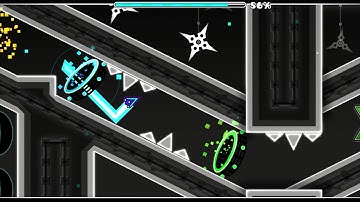 Geometry Dash |X by TriAxis (Very Easy Demon)(All 3 User Coins) 60 FPS|