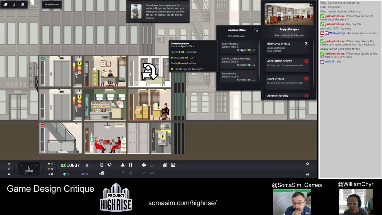 Game Design Critique - Project Highrise (Part 1)
