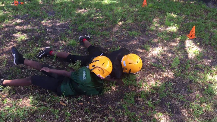 North dade bull dogs d end 7u hitting with a 9u running back
