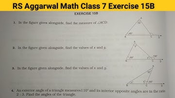 RS Aggarwal math class 7 exercise 15B ।। Class 7 exercise 15B RS Aggarwal math solution