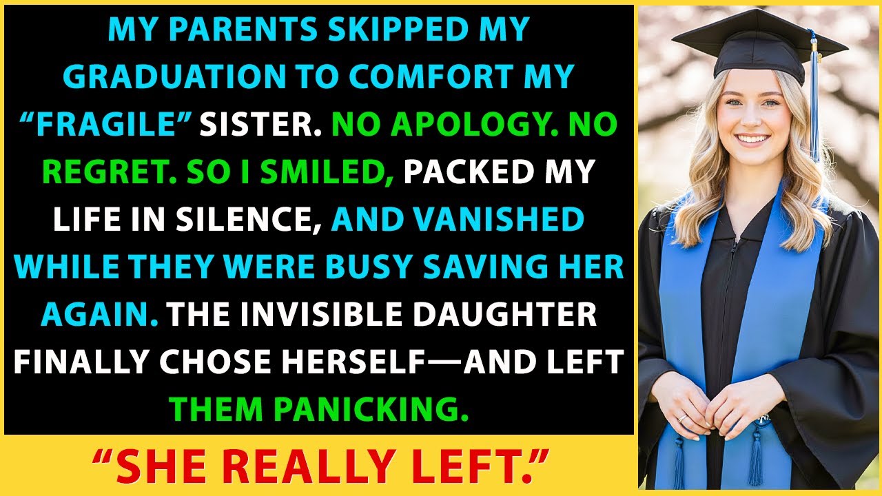 My Parents Skipped My Graduation For My Sister’s Tantrum—So I Quietly Moved Out. Days Later…
