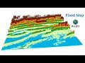 Flood Risk Simulation Map of an area using ArcGIS