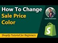 How To Change Sale Price Color In Shopify Dawn Theme ✅ Easy and Fast