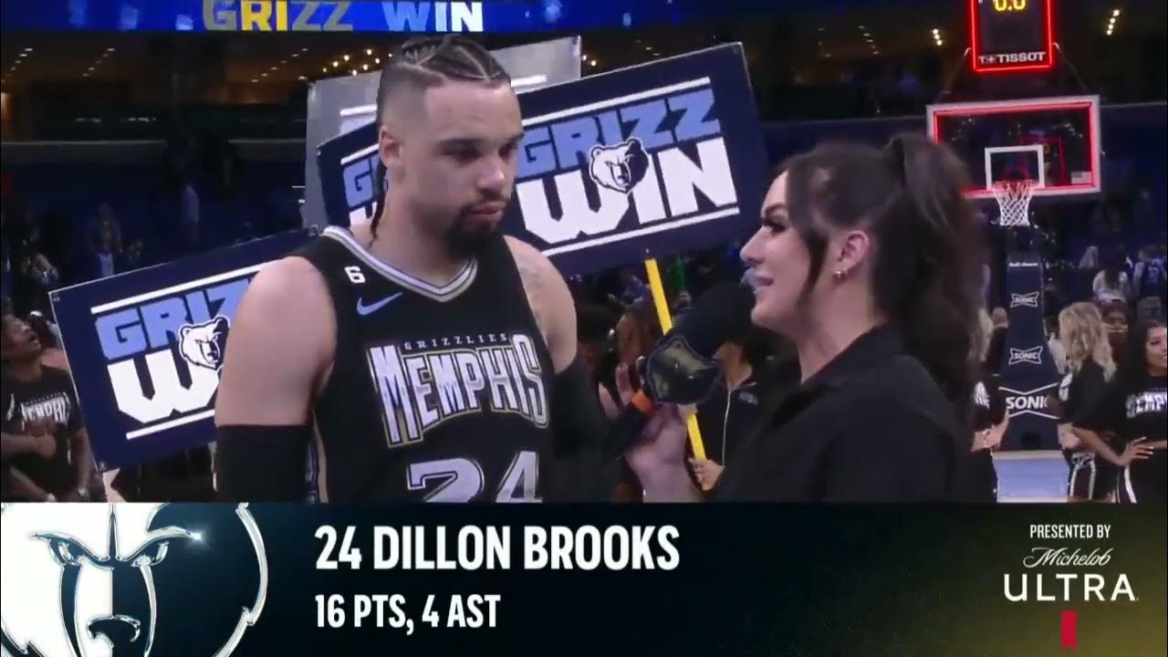 Walk Off Interview with Dillon Brooks after the win over the Detroit Pistons YouTube