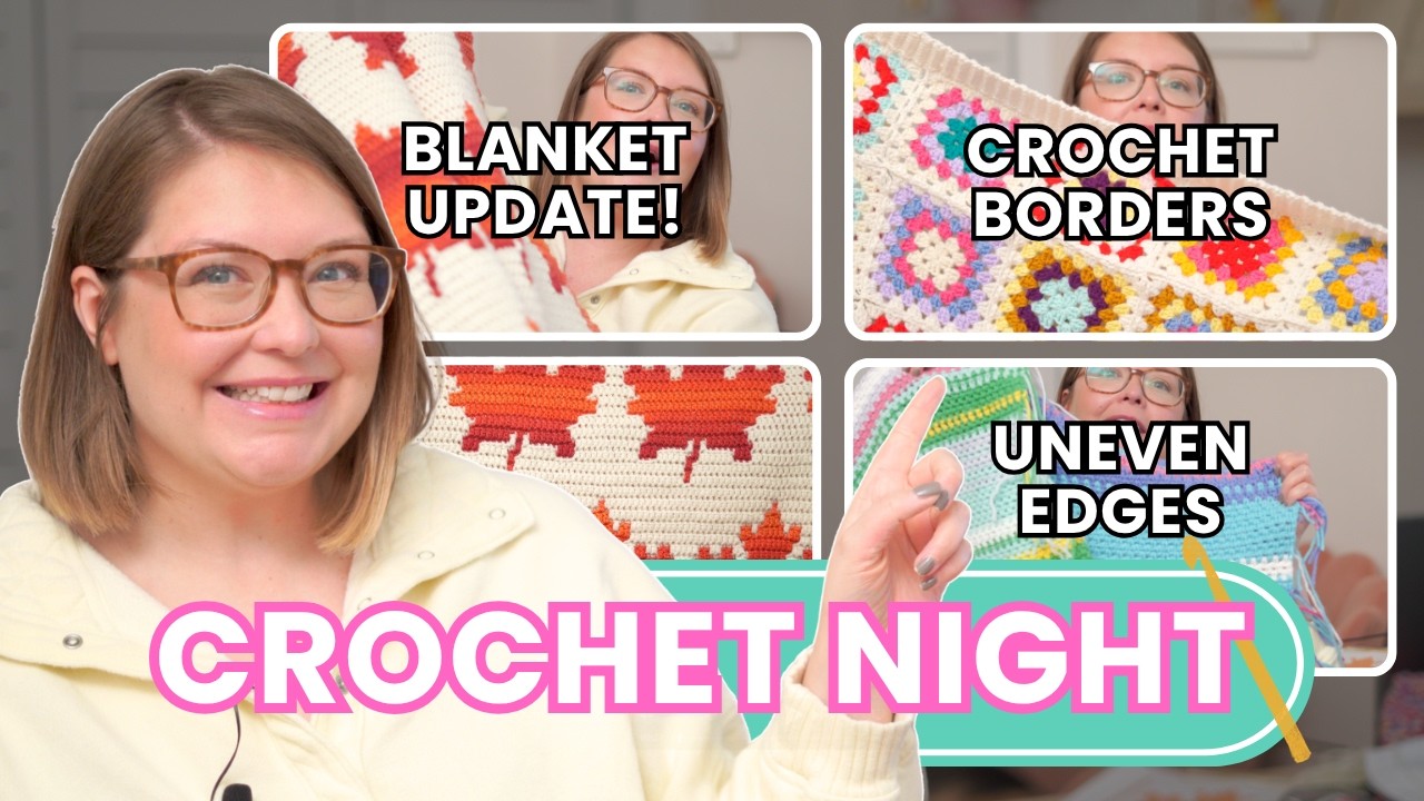 Crochet Night 🧶 Your Crochet Questions Answered! Mosaic Blanket Updates, Skill Levels & More | Ep 22