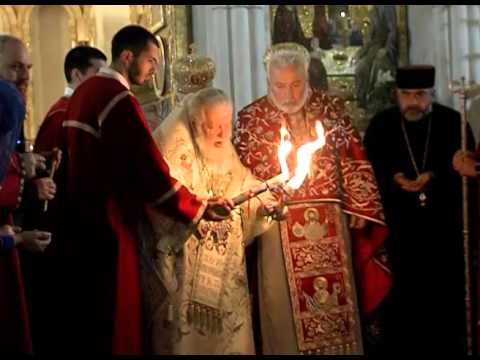 გიორგი მღებრიშვილი აღდგომას სამების საკათედრო ტაძარში შეხვდა