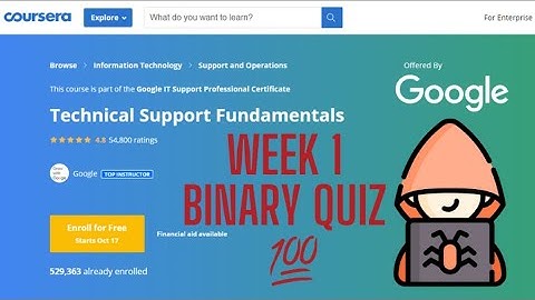 Google IT Support Technical Support Fundamentals Week1 Quiz Solutions Coursera #Week1#Coursera