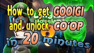 Luigi's Mansion 3 - How to get GOOIGI and unlock COOP in 20 minutes