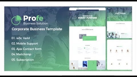 Profe - Multipurpose HTML Template | Themeforest Download