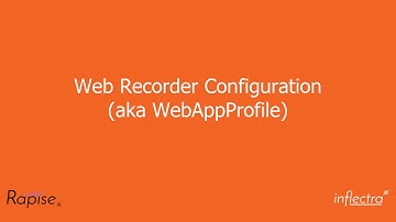 Web Recorder Configuration