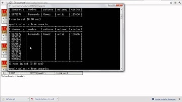 Creacion de un Sistema Web con HTML , PHP y MYSQL Parte 3