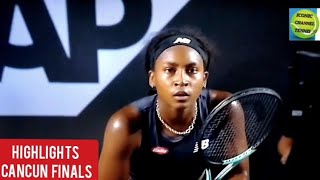 COCO GAUFF/ONS JABEUR/BEST POINTS HIGHLIGHTS/CANCUN FINALS